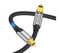 VENTION 3m Optical Cable for Soundbar to TV Digital Audio, Gold-Plated Toslink for Home Cinema, S/PDIF, PS4, Xbox, Stereo System