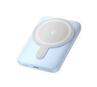 Vention 5000 mAh Magnetic Wireless Power Bank, 20 W Fast Charging Portable Charger with USB-C & Wireless Charging, White LED Indicator, Compact for iPhone/Samsung/AirPods (Blue)