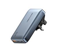 VENTION 65W USB C Fast Charger with UK/US/EU Plugs, 3-Port Ultra-Slim International Travel Adapter for UK, EU, USA, Dash Pro GaN Charger Compatible with MacBook, Laptop, iPhone 17/16/15/14, Galaxy S25