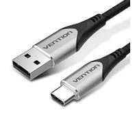 Vention Braided USB-A to USB-C Cable 3A 480Mbps 1m Gray