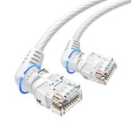 VENTION Cat6 Ethernet Cable 1.5M, 360° Rotatable Dual Right Angle, RJ45 LAN