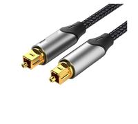 Vention Digital Optical Audio Cable Toslink SPDIF Coaxial Cable 1m 2m for Amplifiers Blu-ray Xbox 360 PS4 Soundbar Fiber Cable(Alloy Shell,Black)