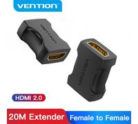 Vention HDMI Extender 4K HDMI 2.0 Female to Female Connector Cable Extension Adapter Coupler for PS4/3 TV Switch HDMI Extender upgraded 2 Pieces
