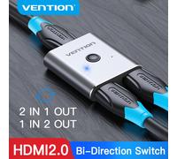Vention HDMI Switcher 4K 60Hz Bi-Direction 2.0 HDMI Switch 1x2/2x1 Adapter for PS4/5 Xiaomi TV Box 8K HDMI 2.1 Splitter 8K HDMI 2.1 Grey
