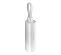 VENTION Mini Power Bank 5000 mAh with USB C & Lightning Cable PD 20 W Coloured Power Bank Small Quick Charging with LED Display, Compatible with iPhone 16 15 14 13, iPad, Samsung Galaxy, MacBook,