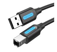 VENTION Printer Cable 1m USB 2.0 Type A Male to B Male Lead Scanner Cord USB Printer Cable Compatible with HP/Epson/Dell/Canon/Lexmark/Xerox/Brother/Samsung etc.