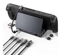 VENTION Steam Deck Docking Station, 9-in-1 Switch Dock with 4K@60Hz HDMI, 10Gbps USB-C/A, SD/TF, 1000Mbps Ethernet, 100W USB-C Charging, Compatible with Steam Deck, ROG Ally, Switch, LEGION Go, iPad