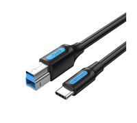 Vention USB C to USB Type B 3.0 Cable for HDD Case Disk Enclosure Web Camera Digital Video Blue Ray Drive Type C Square Cord(0.25m)