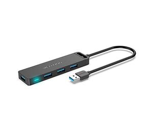 VENTION USB Hub 3.0, 4 Port Ultra Slim USB Splitter with 5Gbps Data Transfer, Multiport Adapter for PS5/PS4/Laptop/MacBook/PC/Flash Drives/Surface