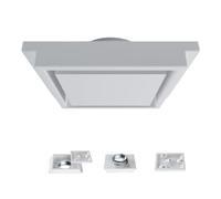 Ventmann Frameless Square Gypsum Ceiling Diffuser - 125mm Plaster & Paint Ready Air Vent, Modern Flush-Mount Design, Adjustable Airflow, Wall or Ceiling Installation, Noise-Reducing, 5-Year Warranty