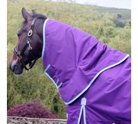 Ventomasta 50g Insulated Neck Cover - 600D Durable Waterproof Fabric, Breathable, Anti-Rub Lining, Strong Hook & Loop Fasteners - Dark Purple - XL