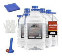 Venton Adblue 10 Litre Economy Set (2x 5L) + Microfibre Cloth + 2x Gloves + 2x Funnel 10 Litres Ad Blue [Made in Germany] (20 Litres (4 x 5 L))