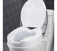Ventryn 4 Inch Raised Toilet Seat with Lid for Elderly Disabled Adults in White Ventryn White