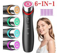Ventryn 6-In-1 Total Care Led Therapy Skin Rejuvenation Device Face In Black Black