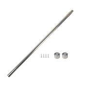 Ventryn 80-150cm Stainless Steel Adjustable Wardrobe Rail Hanging Rod in Silver Ventryn Silver