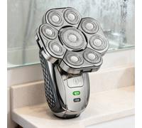 Ventryn 9D Bald Head Shaver Cordless Wet Dry Rotary Razor for Men in Silver Ventryn Silver