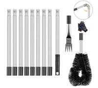 Ventryn Gutter Cleaner 12Pc 4M Telescopic Roof Gutter Cleaning Tools Kit in Black Ventryn Black