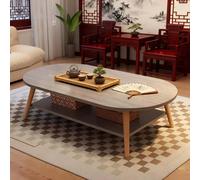 Ventryn Modern Space-Saving Two-Tier Coffee Table in Grey Ventryn Grey