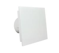 VENTS 100mm - 4 inch dia Standard Quiet Powerful Bathroom Extractor fan Shower Wall Ceiling Mounted Ventilation Damp Environment Control for 100 mm Ducting Toilet Ventilator, White (NAZAIR-100-WHITE)