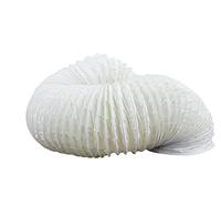 Vents 100mm Flexible Ducting Hose - 6m PVC Ventilation Pipe for Extractor Fans, Cooker Hoods & Dryer Outlets, White