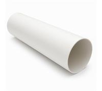 Vents 100mm Rigid Ducting Pipe - 500mm Straight Round Ventilation Tube for Bathroom & Kitchen Extractor Fans, White