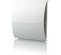 VENTS White 100 mm Modern Cooker Hood External Baffle Vent for Wall Wind Noise Reduction 4 inch Sound Adsorbing Ducting Cover for Extractor Tumble Dryer Grill MVHR MEV