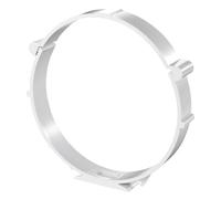 Vents 125mm (5") Ducting Pipe Clip - White Plastic Wall & Ceiling Mounting Bracket for Round Ventilation Ducting