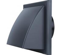 Vents 125mm Slate Grey Cowled External Wall Vent Cover
