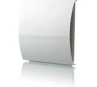 Vents 125mm White External Baffle Vent - Wind & Sound Reducing Baffle for Extractor Fans & Ventilation Systems