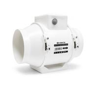 VENTS 150mm Inline Bathroom Extractor Fan with Timer | Quiet Loft-Mounted Installation For Showers, Toilets And Ongoing Damp Control.