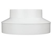 Vents 200mm to 150mm Ducting Reducer - 8” to 6” Round Plastic Vent Connector for Extractor Fans & Ventilation Systems