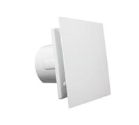 Vents Nazair White 100 mm Modern Bathroom Extractor Fan With Pull Cord Switch & Timer