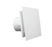 VENTS NAZAIR White 100 mm Quiet Powerful Bathroom Extractor Fan with Humidity Sensor Wall Ceiling Mounted Ventilation Damp Environment Control for 100 mm Ducting Silent Toilet Shower Ventilator