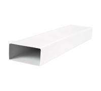 VENTS PVC Flat Duct, 90 x 220 mm, PVC Ventilation Duct, 0.5 m Long Flat Air Duct, Rectangular Flat Duct System, Plastivent Pipe Connection, 90 x 220 mm/50 cm (Flat Air Duct, 90 x 220 mm/500 mm)