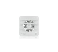 Vents Silent 100mm (4" inch) Bathroom Extractor Fan with Run On Timer, Energy Saving and Quiet - Universal White Shower Wall Ceiling Mounted kitchen M
