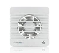 VENTS Silenta 150mm Quiet Extractor Fan with Run-On Timer, White | Adjustable Run-On Timer For Continued Ventilation After The Room Is No Longer In Use