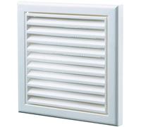VENTS UK 125 GRILLES (125mm White Fixed Blade Grille) External Ventilation Grille