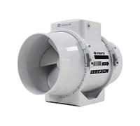 VENTS UK 125mm 5 Inch Diameter Inline Extractor Fan Bathroom Shower Ceiling Loft Mounted Powerful Ventilation Damp Control Silent In-line Toilet Office Utility Room