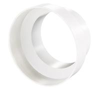 VENTS UK 150mm to 100mm Round Ducting Reducer - Plastic Ventilation Adapter for Extractor Fans, Cooker Hoods & HVAC Systems - White Circular Pipe Connector Fitting