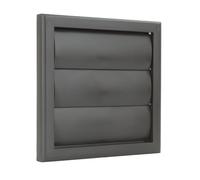VENTS UK 4 inch - 100 mm Brown PVC Vent Duct Cover for Air Conditioning, Kitchen Extractor, Bathroom Fan, Ducting Ventilation System MVHR Unit Plastic Covering