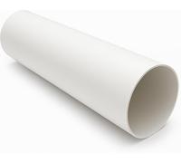 VENTS UK Plastic Ducting Pipe 100 mm × 350 mm - Rigid Short Length Round Duct Channel for Ventilation Systems - uPVC Straight Duct - Bathroom Kitchen Extractor Fan Compatible - White 350 mm Tube