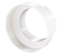VENTS UK Round Ducting Reducer 150mm to 125mm - 6 to 5 Inch Plastic Duct Pipe Connector Adapter for Extractor Fans, Cooker Hoods, Tumble Dryers and Ventilation Systems - White