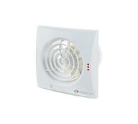 Vents VEN-100-QUIET Low Noise Energy Efficient Extractor Bathroom or Kitchen-Standard Fan for 4" 100mm ducting, White