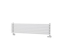 Ventura Linea White Oval Unique Designer Radiator 245x1000mm Single Panel 1242 BTU - Horizontal Bars