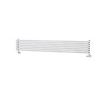 Ventura Linea White Oval Unique Designer Radiator 245x1600mm Single Panel 2171 BTU - Horizontal Bars