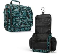 Venture 4TH Hanging Travel Toiletry Bag for Women & Men - Travel Organizer with Expandable Compartments & Removable Clear Pouch for Toiletries, Surfing Vibes, 10.5 x 9.5 x 4.0 inches, Exotic
