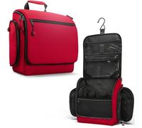 Venture 4TH Premium Travel Hanging Toiletry Bag for Men and Women with Expandable Compartments for Cosmetics, Makeup Brushes, Jewelry, Shaving Tools, Removable TSA Friendly Clear