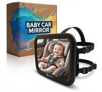 Venture Baby Car Mirror for Back Seat - 360° Adjustable Rear View Baby Mirror for Cars, Shatterproof, Clear Wide View, Safe & Easy to Install - Perfect Car Accessories For Rear Facing Children