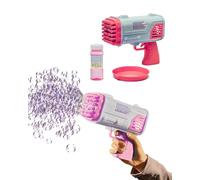 Venture Club Mega Bubble Blaster - Trigger Action Bubble Machine for Kids, Bubbles for Kids & Toddlers, Garden Toys & Games for Outdoor Play, Party & Active Fun - Easy Setup, Children Aged 3+, Pink