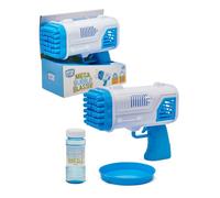 Venture Club Mega Bubble Blaster - Trigger Action Bubble Machine for Kids, Bubbles for Kids & Toddlers, Garden Toys & Games for Outdoor Play, Party & Active Fun - Easy Setup, Children Aged 3+, Blue